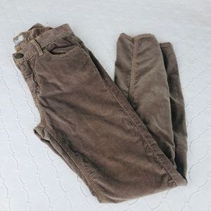 Free People Skinny Taupe Cords sz 27